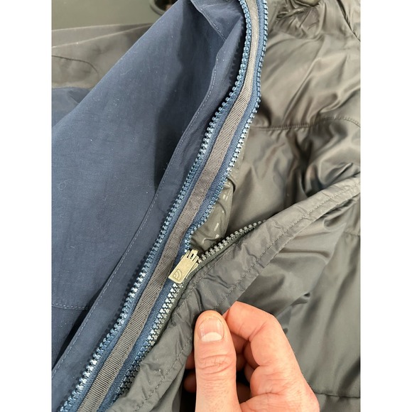 North Face Hyvent 3 in 1 Jacket Blue Grey Removable Puffer Size Large Mens - Picture 8 of 15